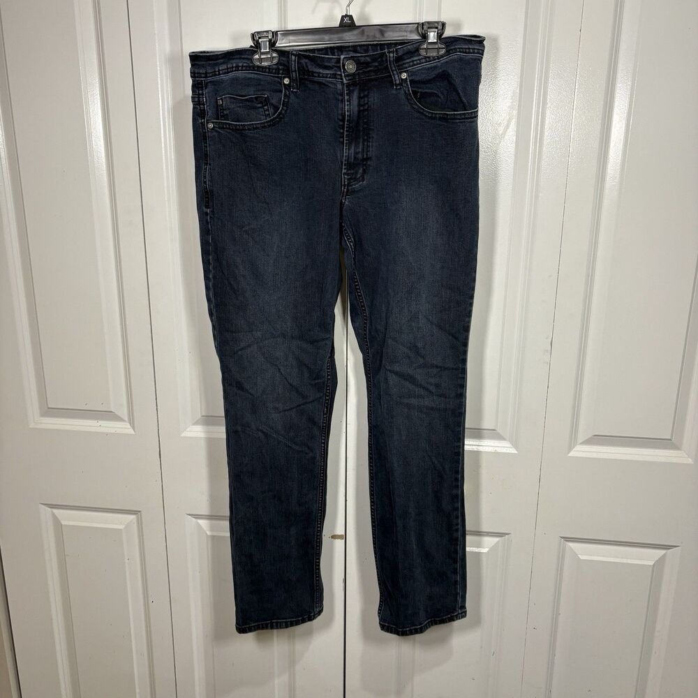 Buffalo David Bitton Jeans Mens 34x32 Jackson Slim Straight Denim Casual Wear